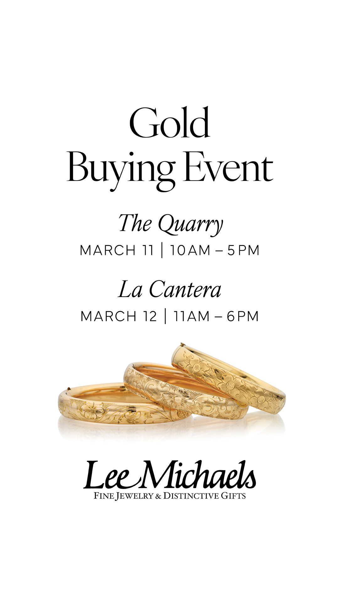 Lee Michaels Fine Jewelry Facebook ad from Feb 26, 2026