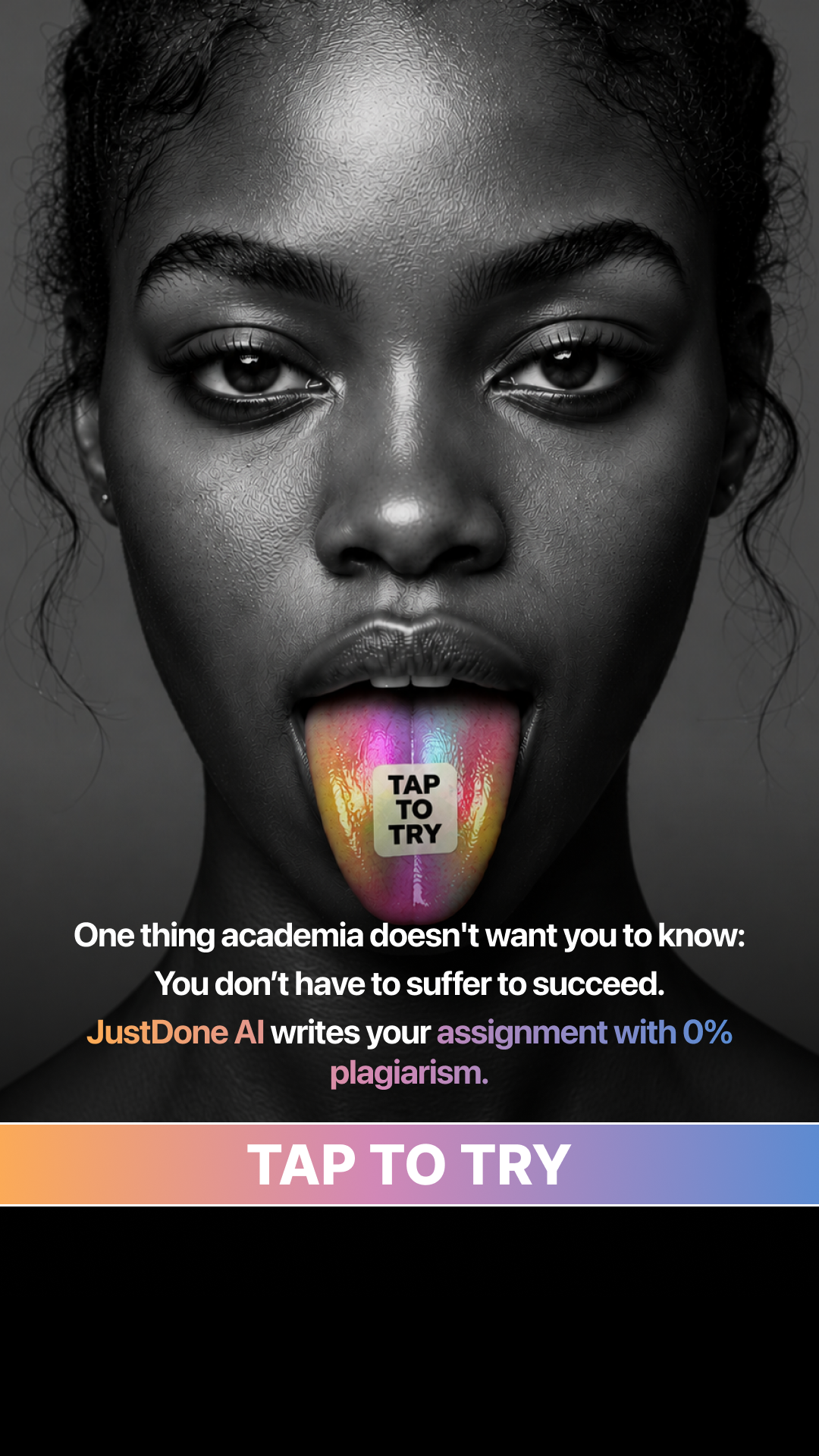 JustDone Facebook ad