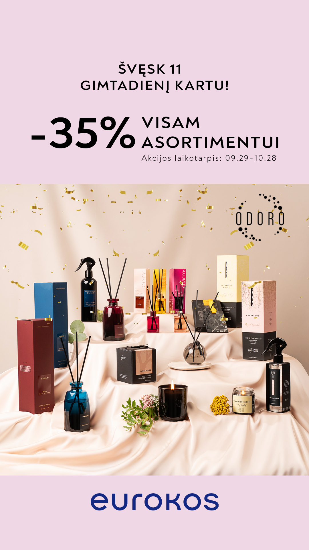 EUROKOS Facebook ad: Rimmel -45% ir staigmena