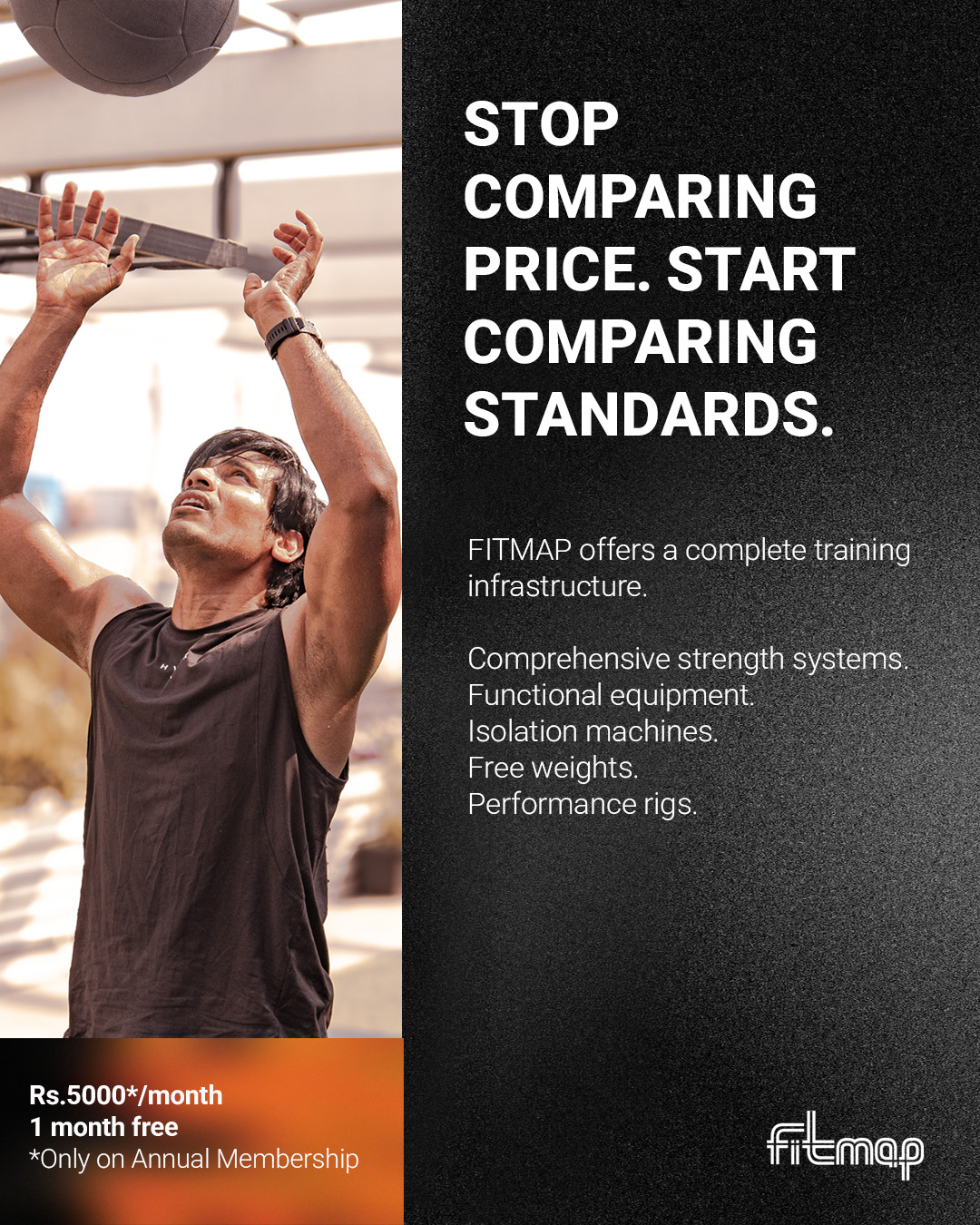 FitMap India Facebook ad: More than machines.