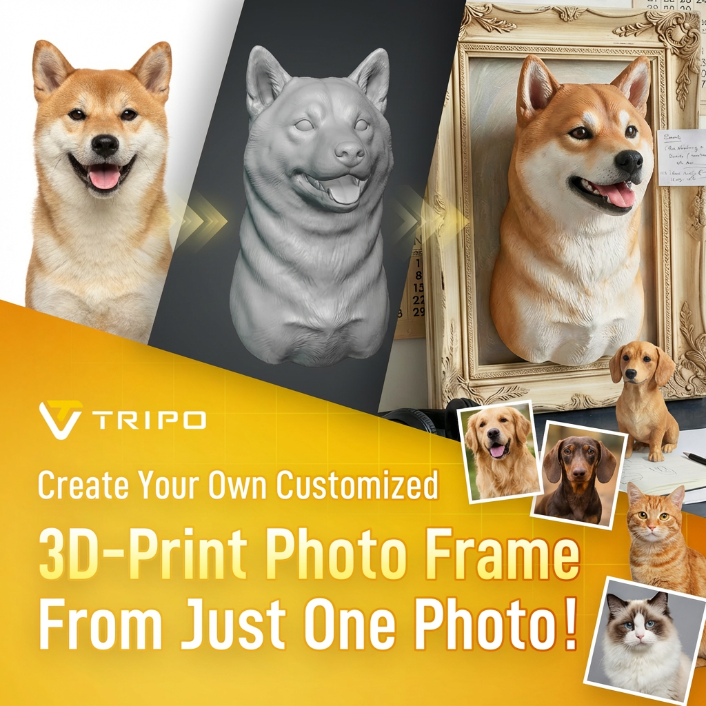 Tripo 3D Facebook ad