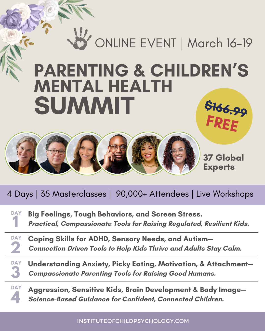Institute of Child Psychology Facebook ad