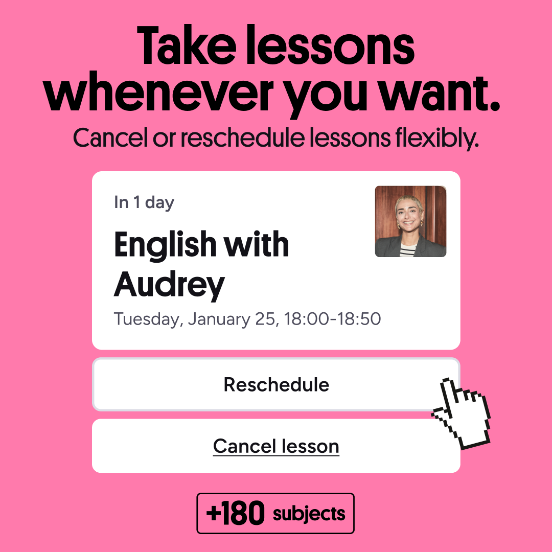 Preply Facebook ad