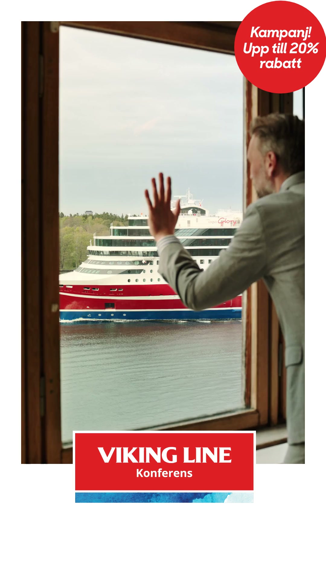Viking Line Sverige Facebook ad: Dygnskonferens