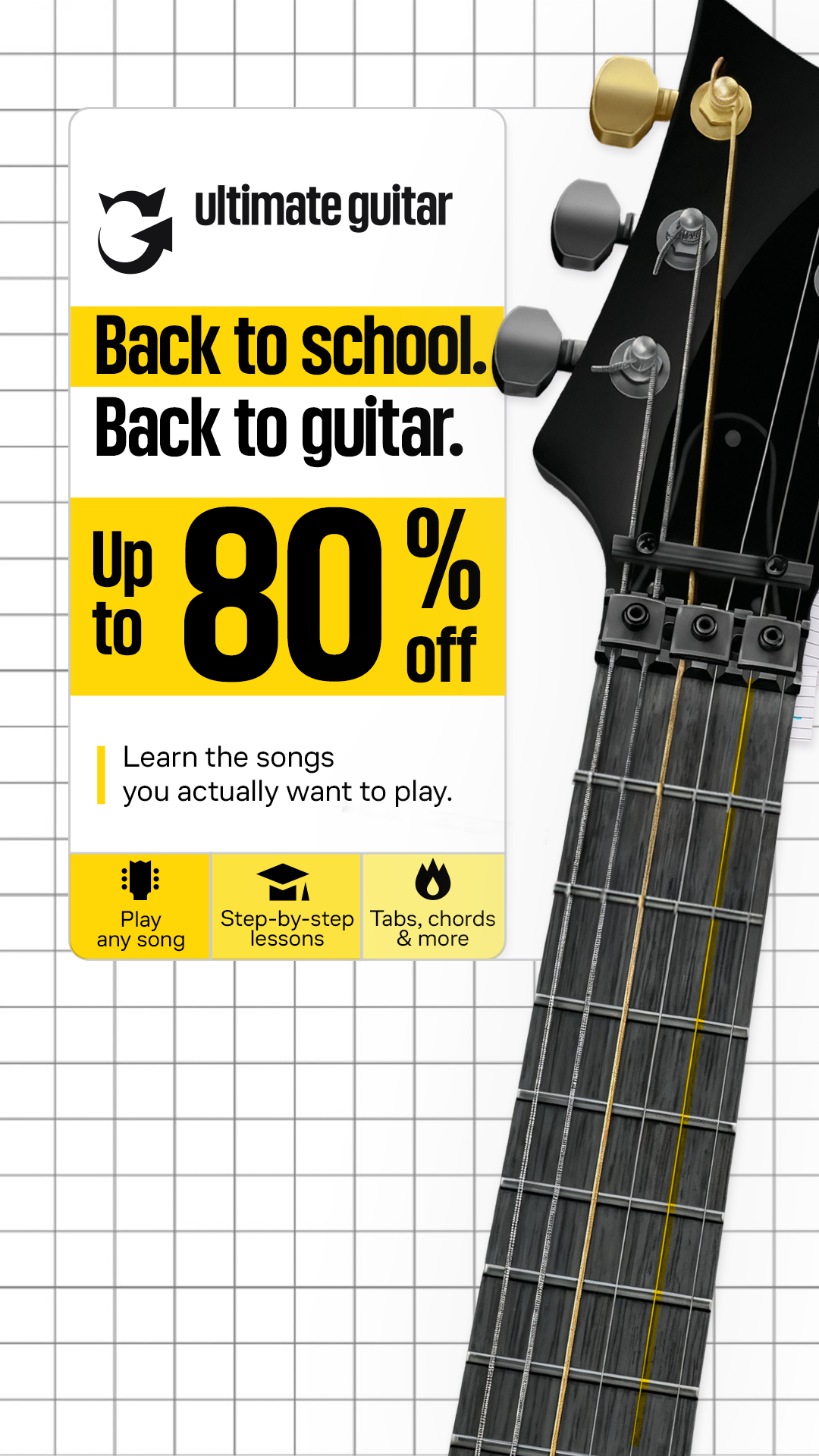 Ultimate Guitar Facebook ad