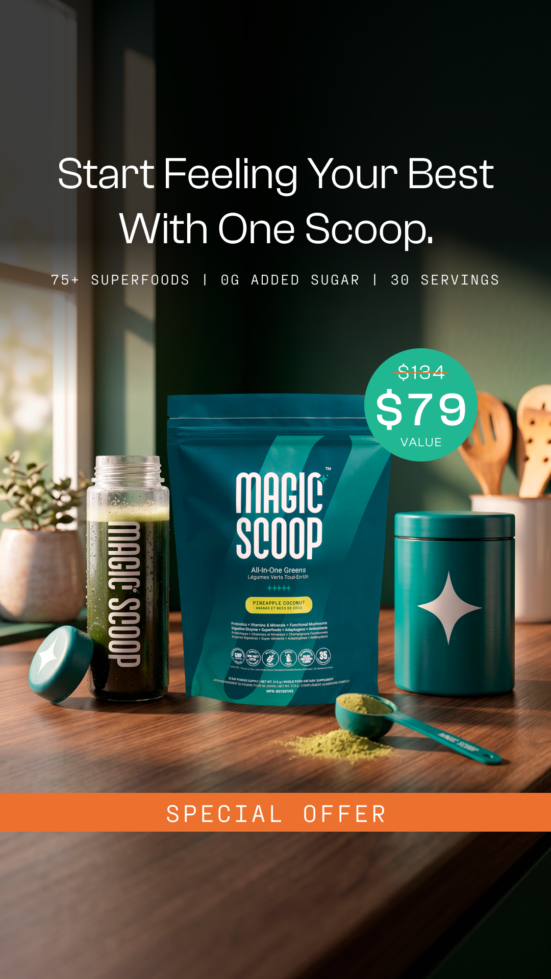 Magic Scoop Facebook ad