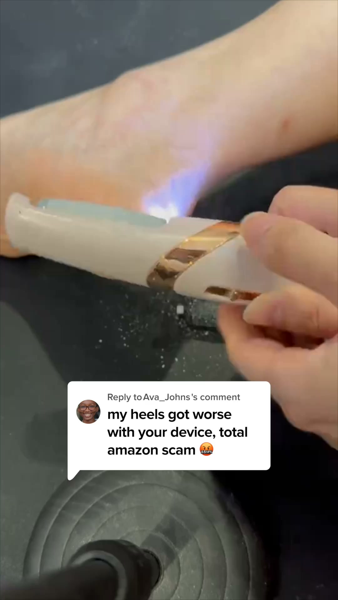 Nuvé Facebook ad: Baby soft feet in 5 minutes flat
