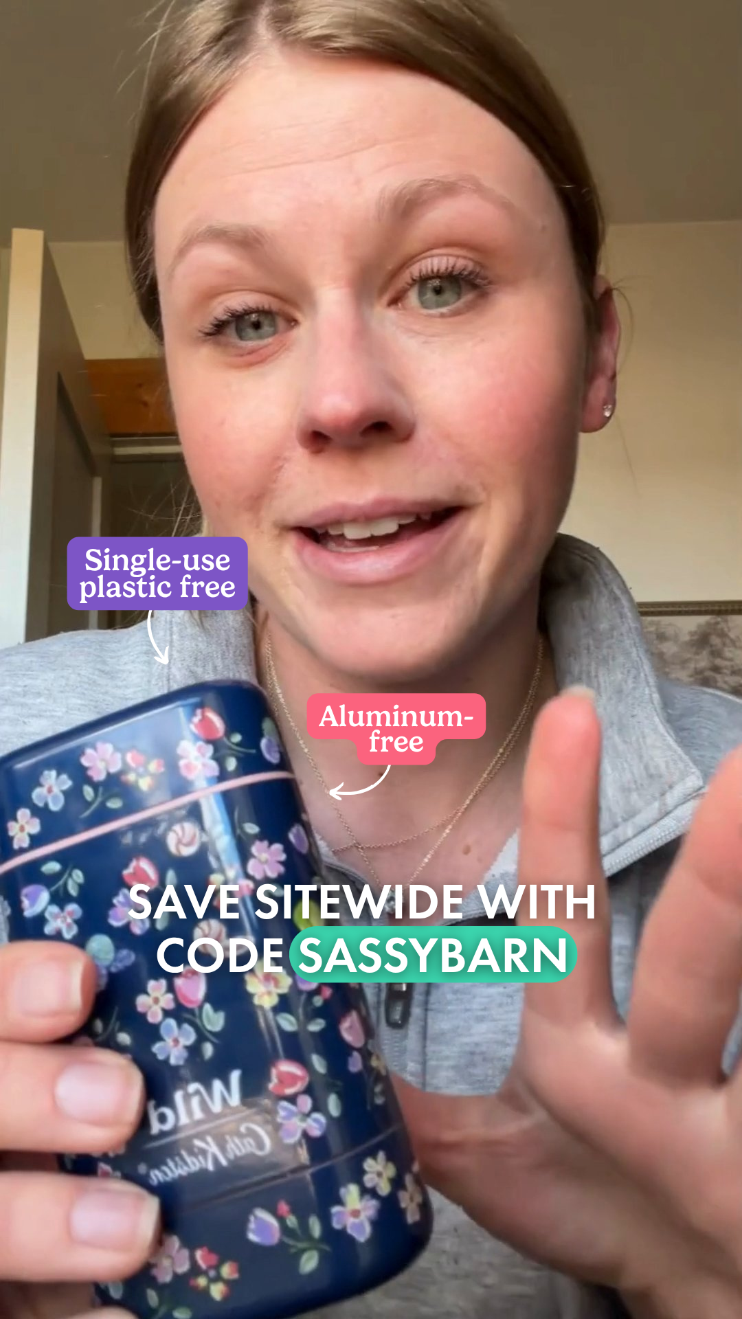 Wild Facebook ad: Get 20% off all Wild products with code SASSYBARN