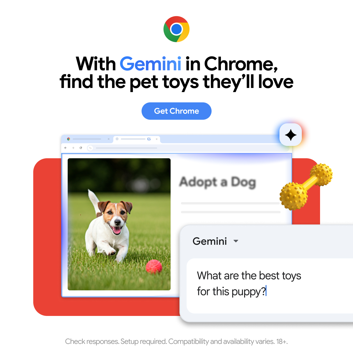 Google Chrome Facebook ad