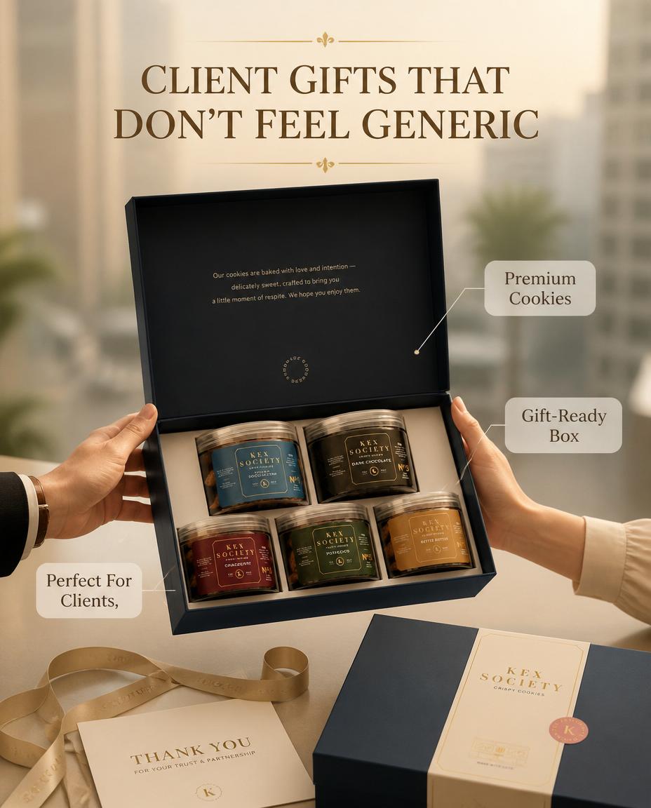 KEX Society Facebook ad: Stop Sending Forgettable Corporate Gifts