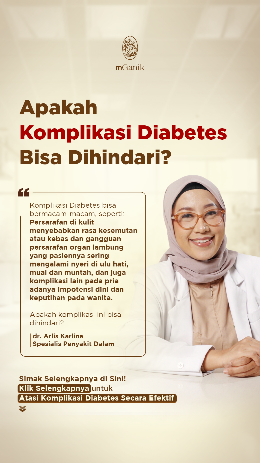 mGanik Metafiber Expert Diabetes Facebook ad