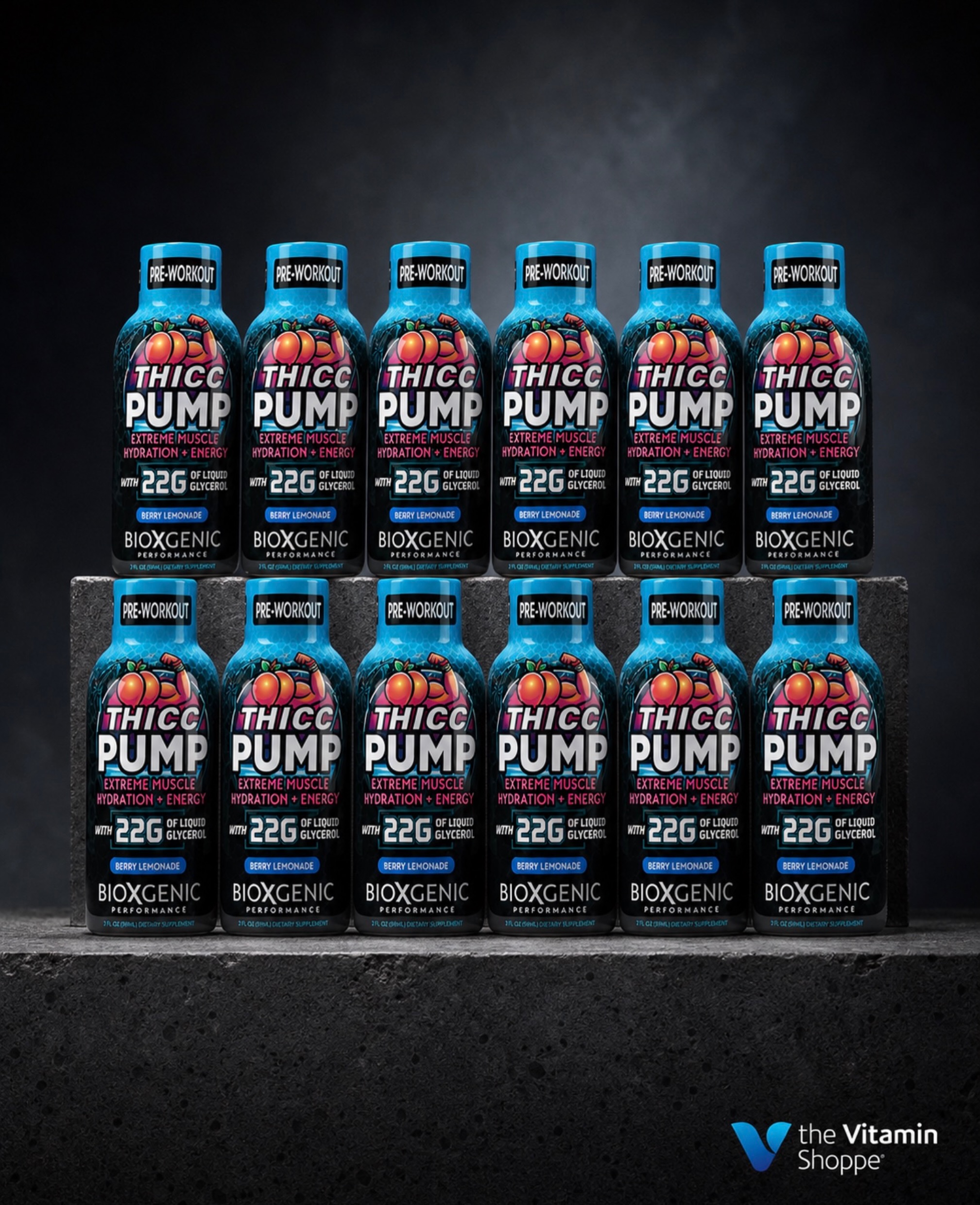 Thicc Pump Facebook ad: BioXgenic - Thicc Pre-Workout - Berry Lemonade (16…