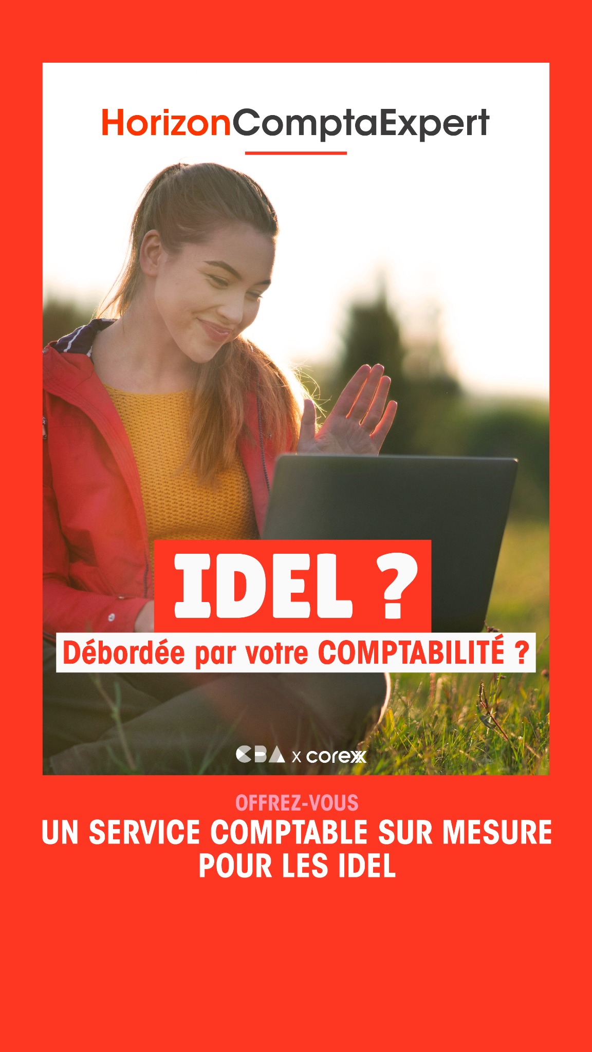 La Ruche des infirmières libérales Facebook ad: Découvrir HorizonComptaExpert