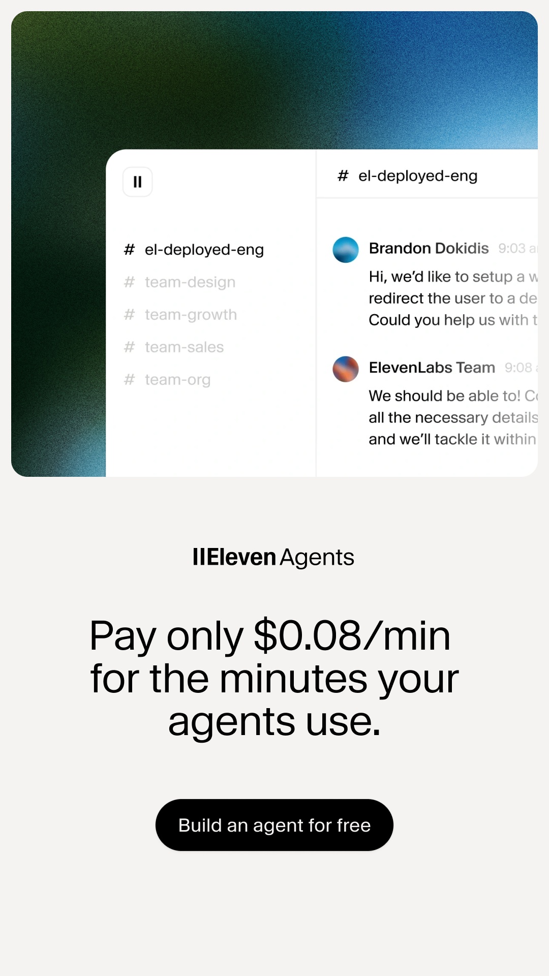 ElevenLabs Facebook ad