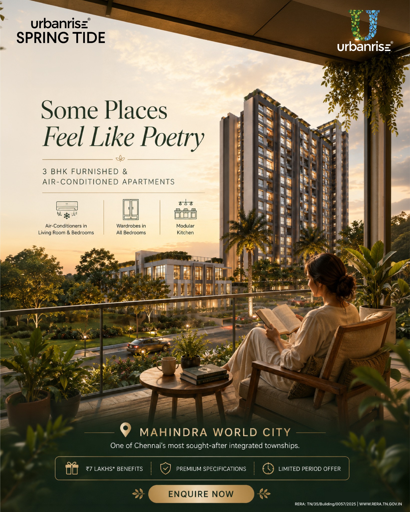 Mahindra World City Apartments Facebook ad