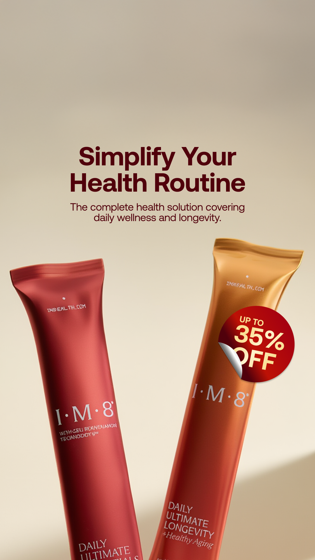 IM8 Health Facebook ad
