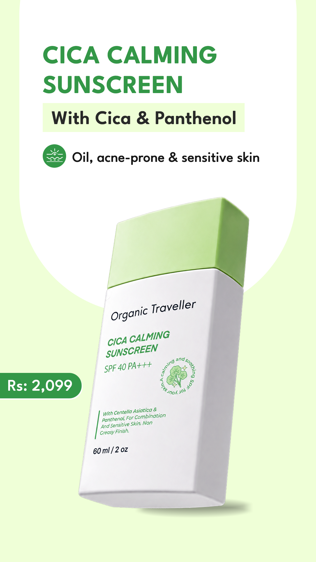 Organic Traveller - Skincare Facebook ad
