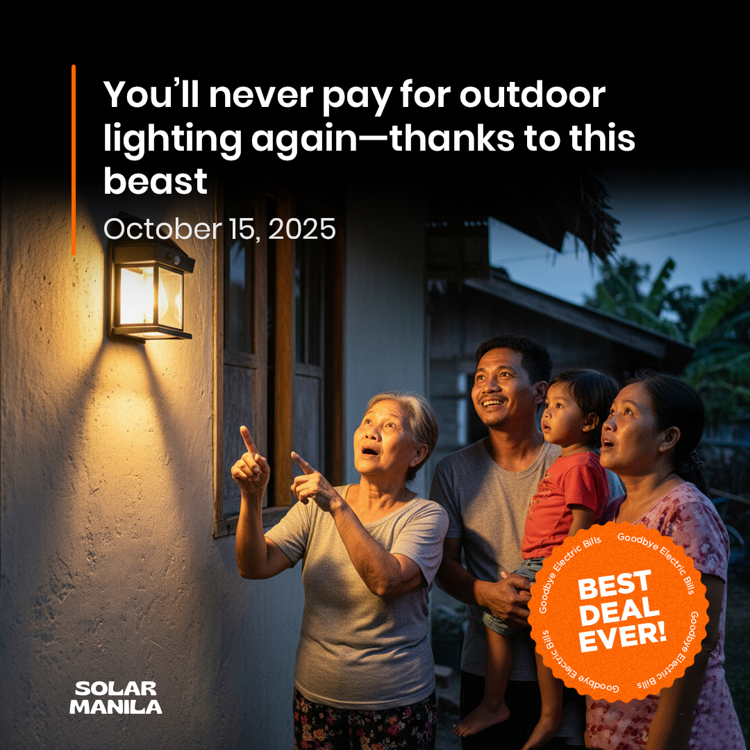 Solar Bulb Lamp by Solar Manila Facebook ad