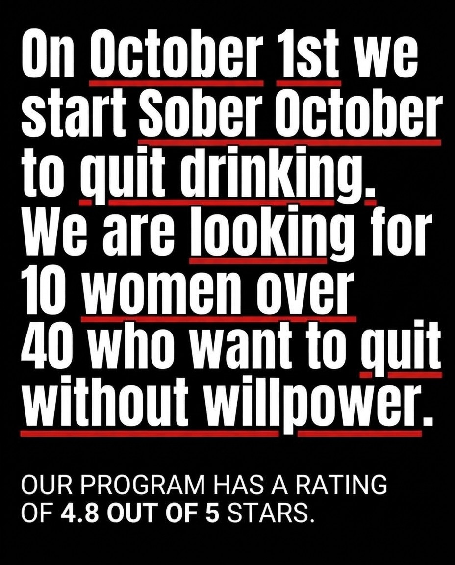 Hypnozio: power of hypnotherapy Facebook ad: Break Free from Alcohol Addiction