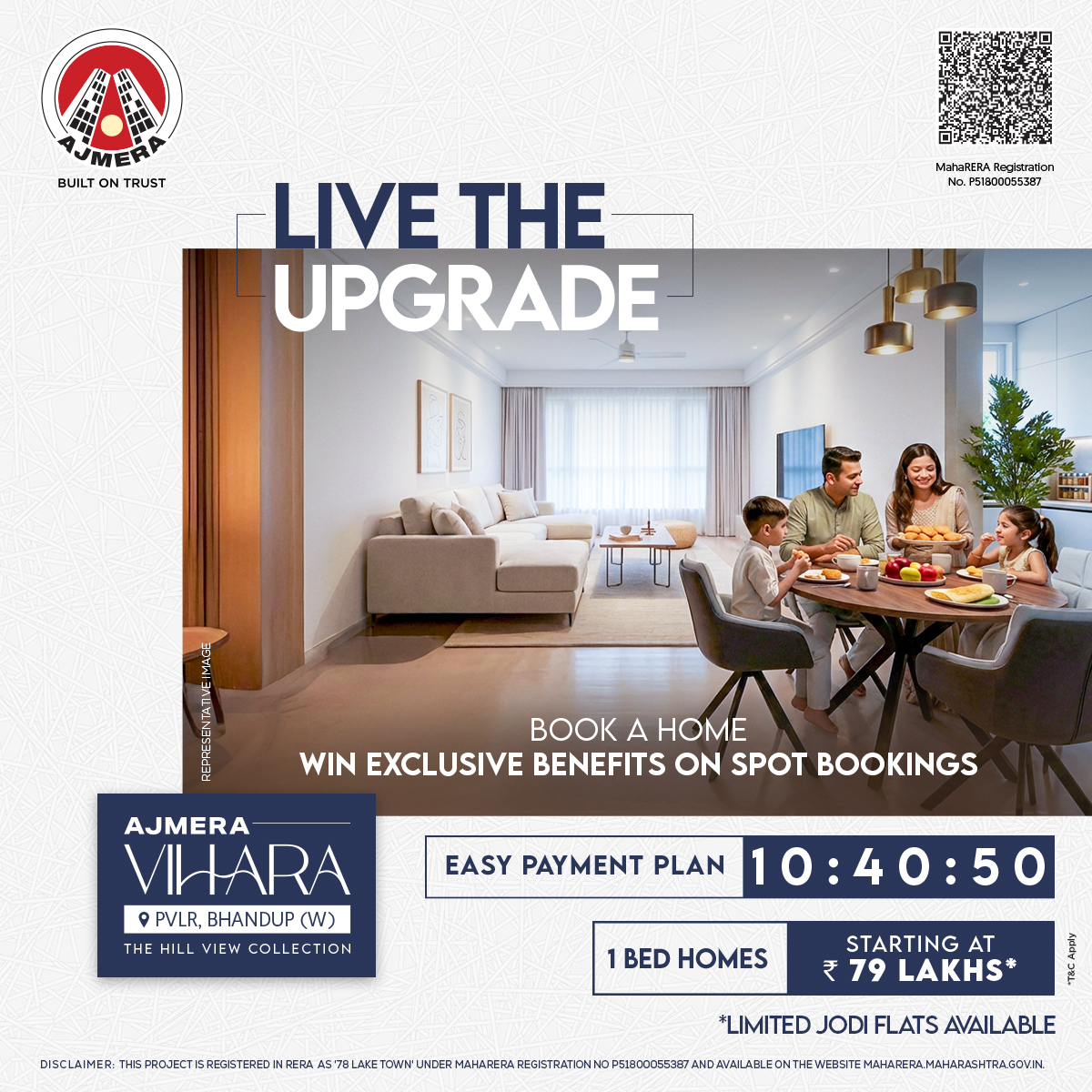Ajmera Realty & Infra India Limited Facebook ad