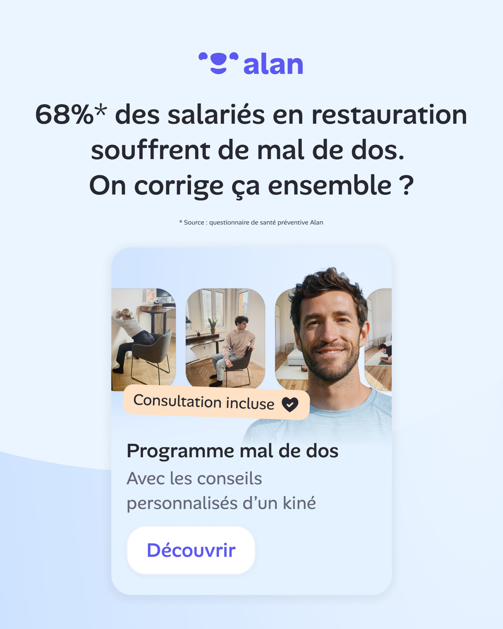 Alan Facebook ad: Découvrez tous les avantages Alan