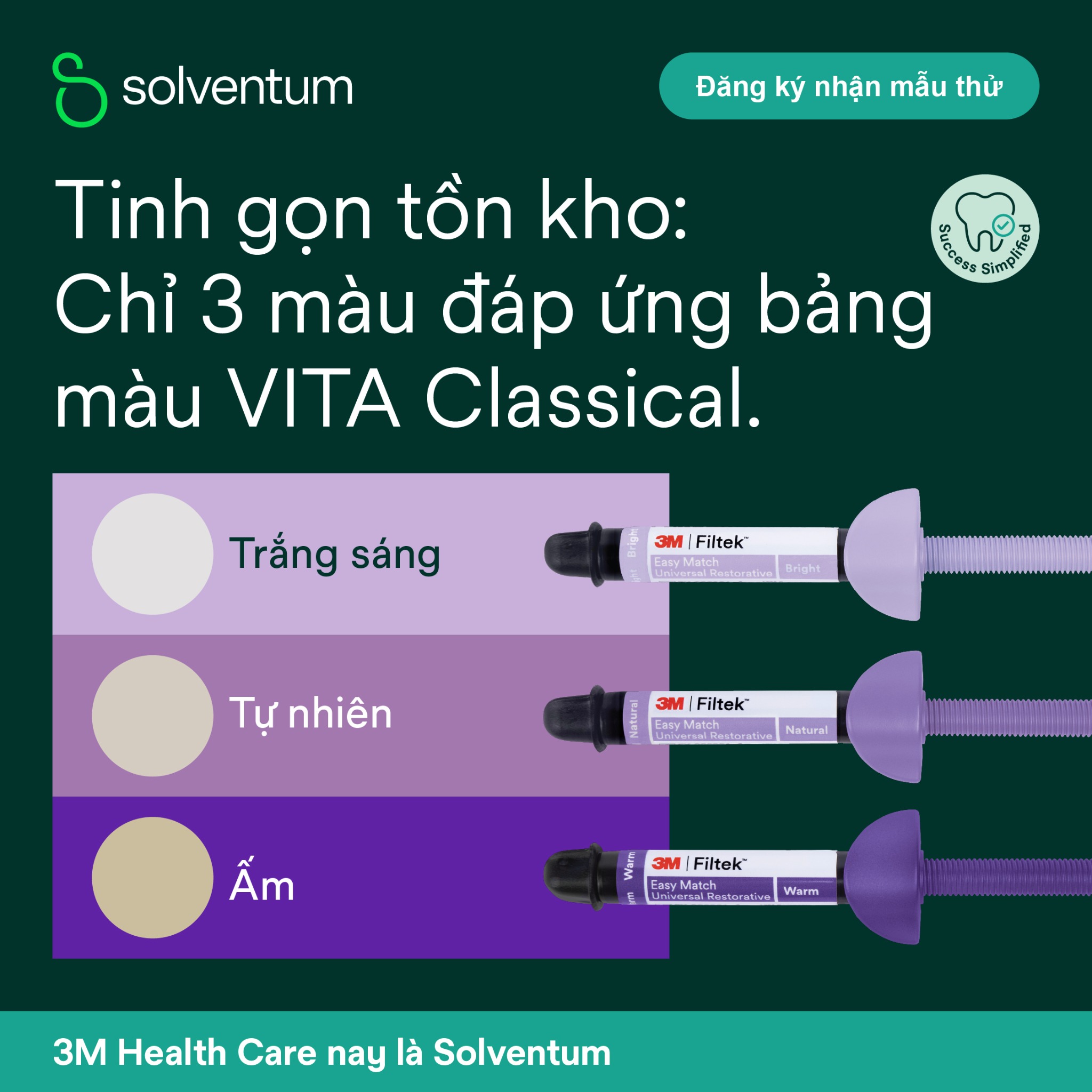 Solventum Dental Facebook ad: Đăng ký nhận mẫu thử