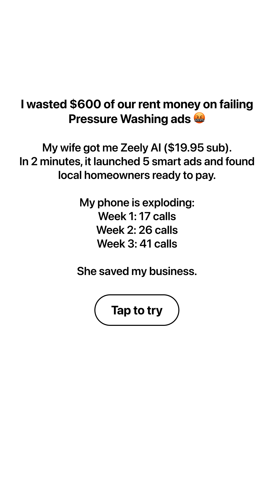 Zeely Facebook ad