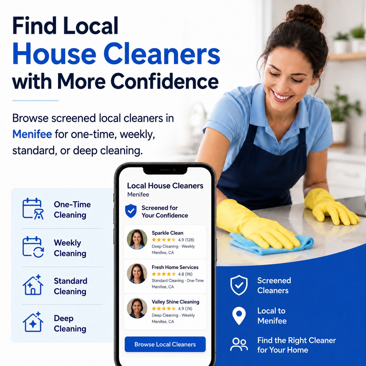 Vouched Cleaners Facebook ad