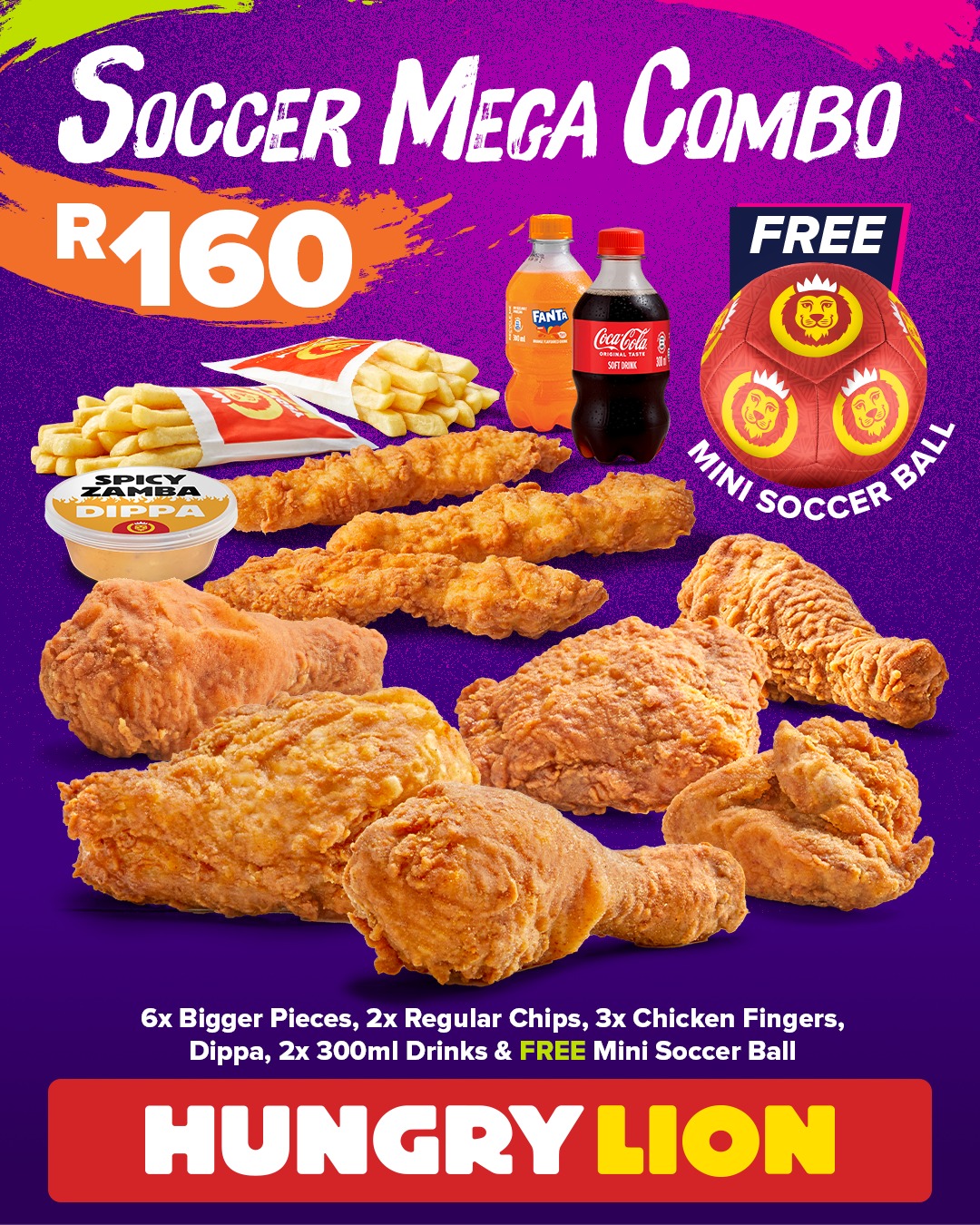Hungry Lion Facebook ad: Kick off the flavour with this combo