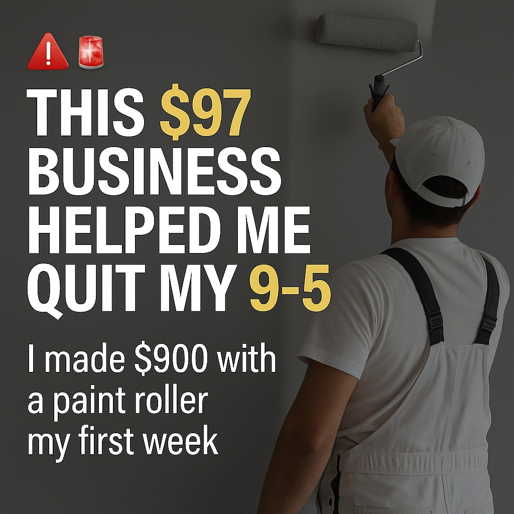 Profit With paint Facebook ad: Launch Your Painting Business, Full System for $97
