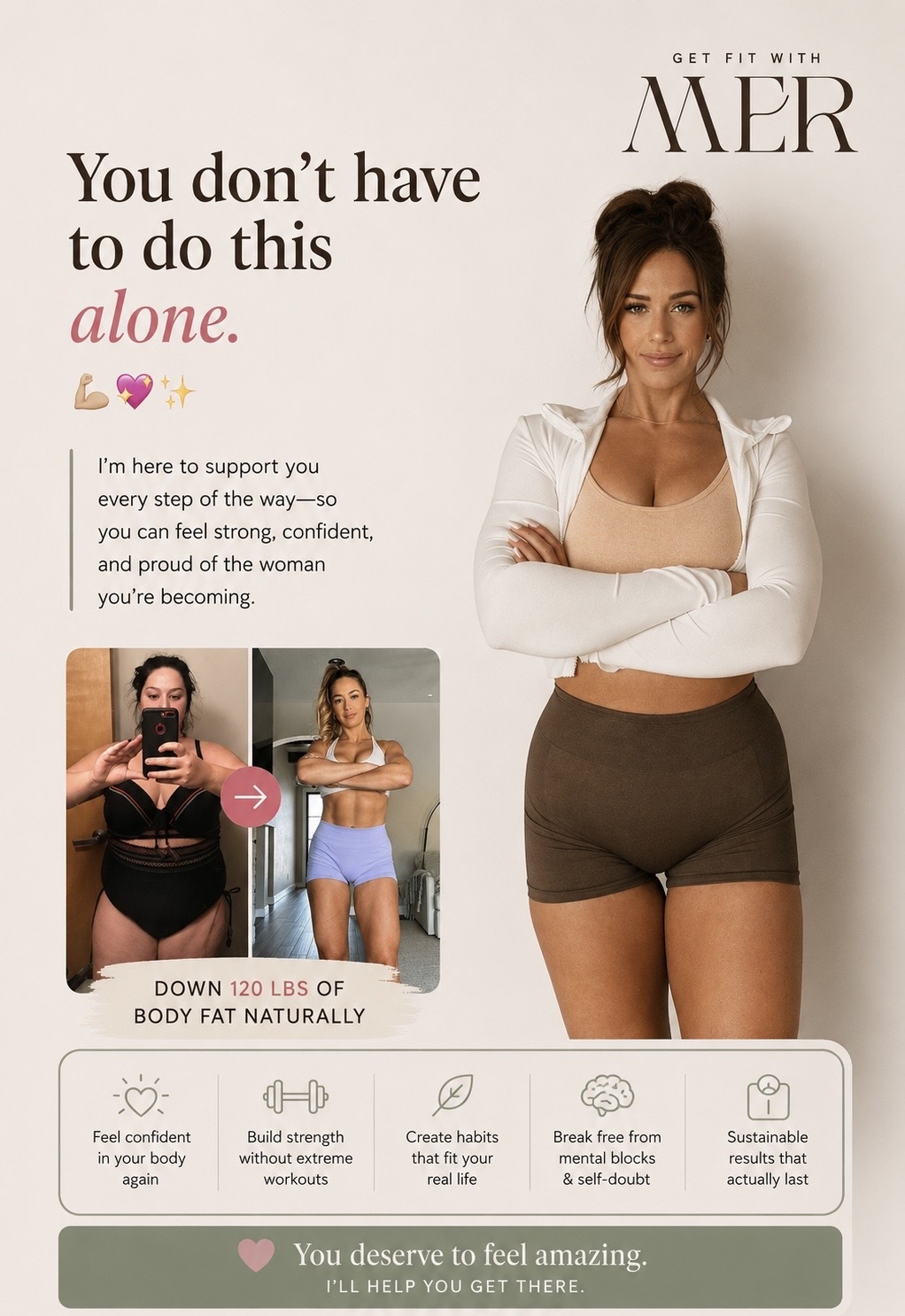 Get Fit With Mer - Online Coaching Facebook ad