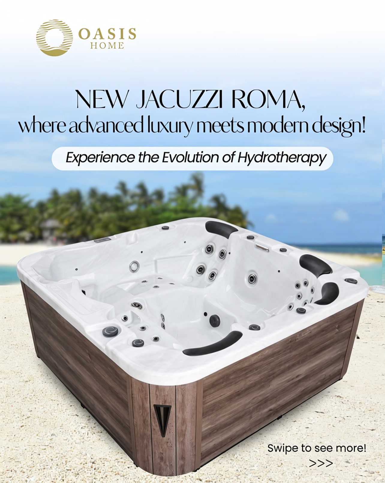 Oasis Home Facebook ad: Guests Will Talk. You’ll Feel It.