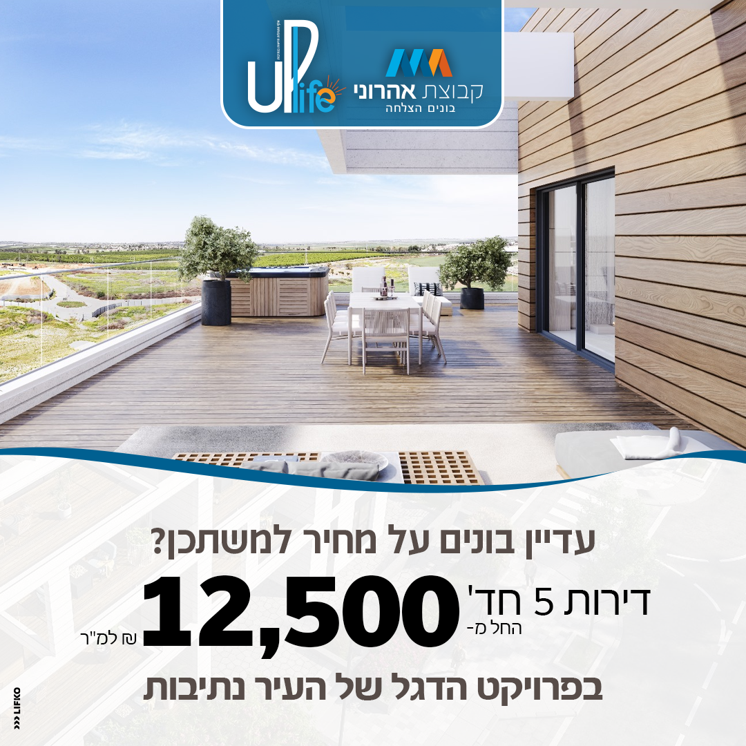קבוצת אהרוני - בונים הצלחה Facebook ad
