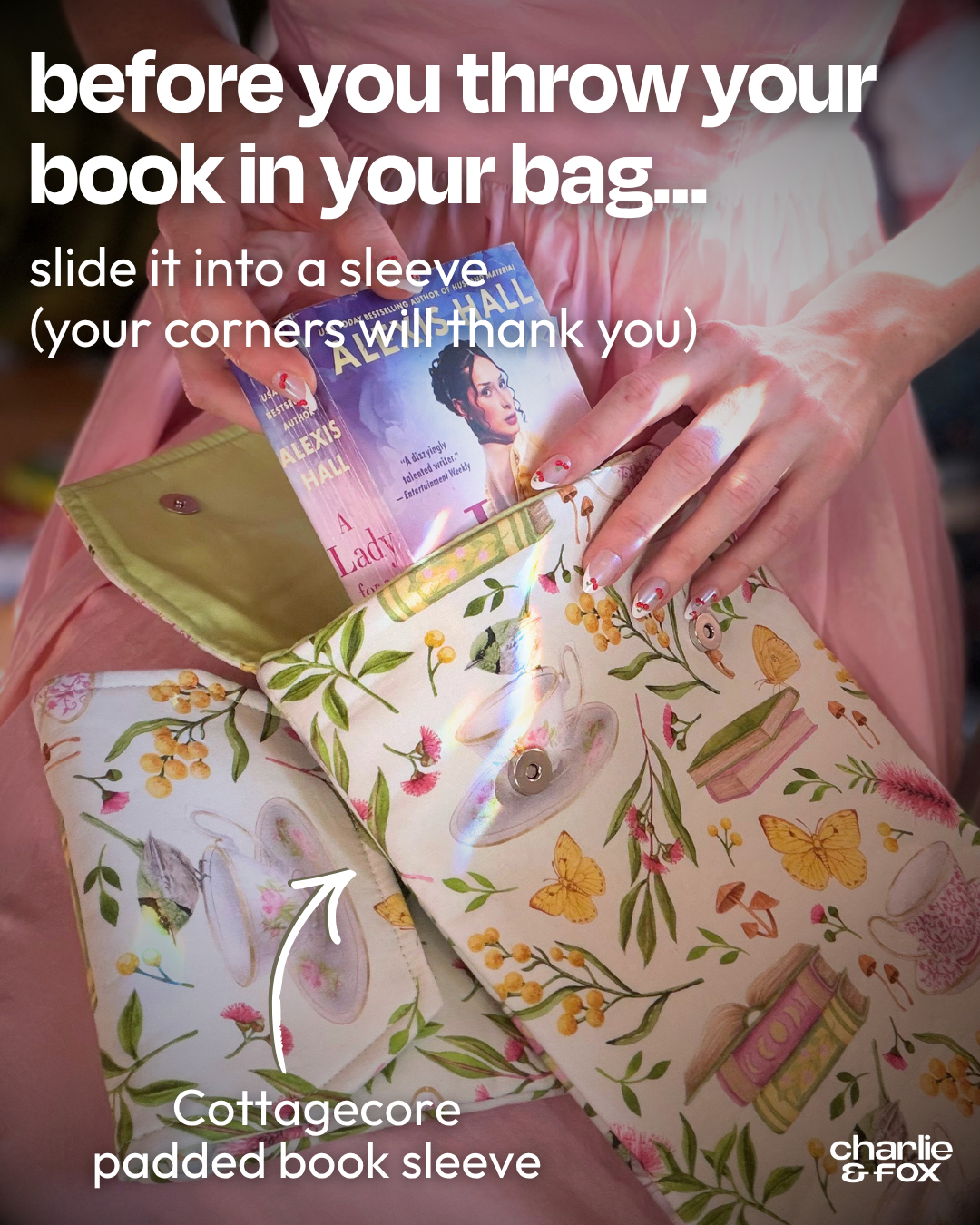 Charlie & Fox Facebook ad: Bent corners? We don't know her