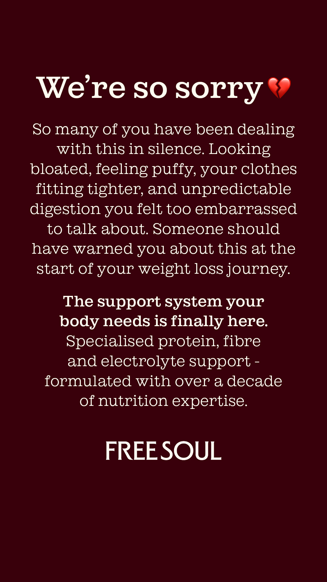 Free Soul Facebook ad