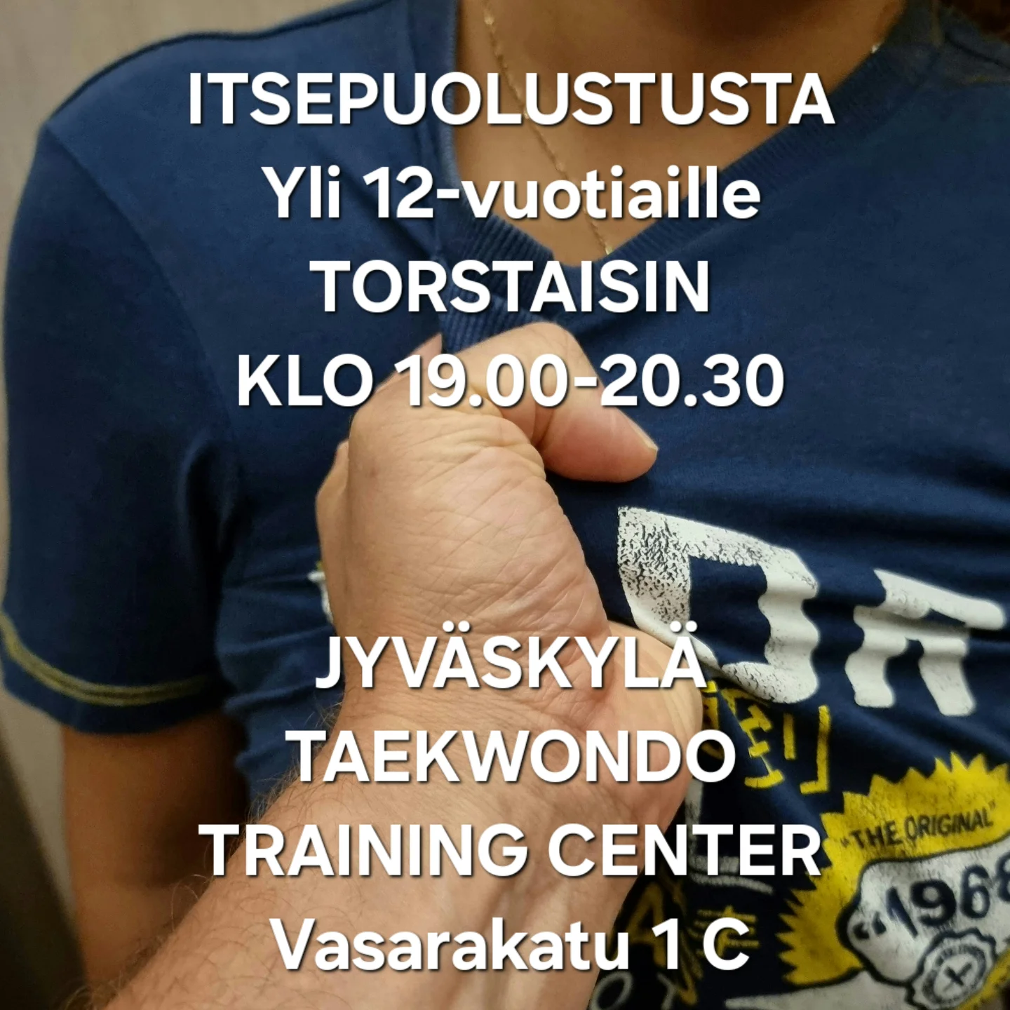 Eurowon Facebook ad: Itsepuolustusharjoittelua yli 12-vuotiaille torstaisin klo…