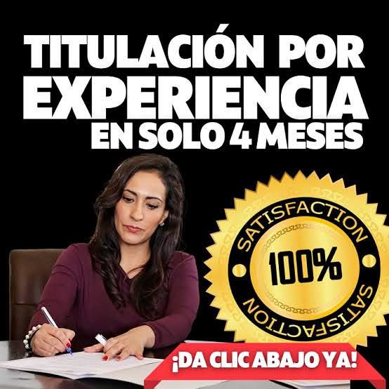 titulación por experiencia laboral Facebook ad: Sin tantos trámites engorrosos.