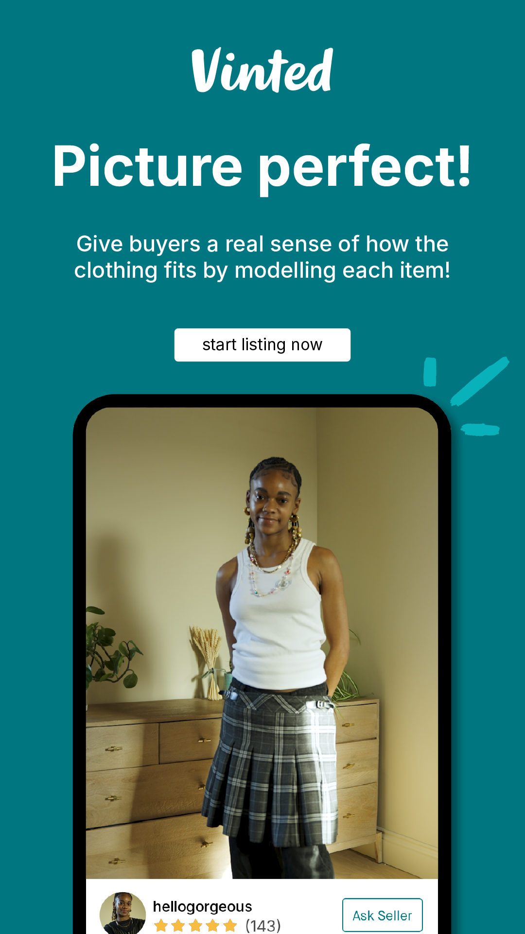 Vinted Facebook ad