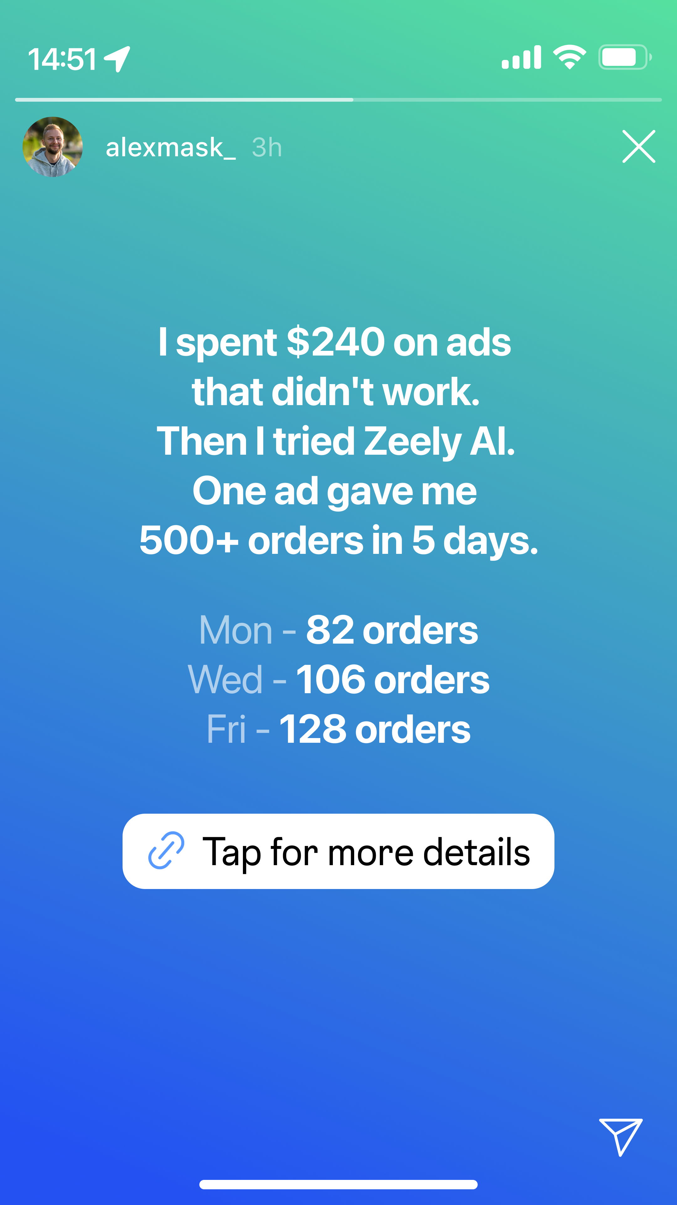 Zeely Facebook ad