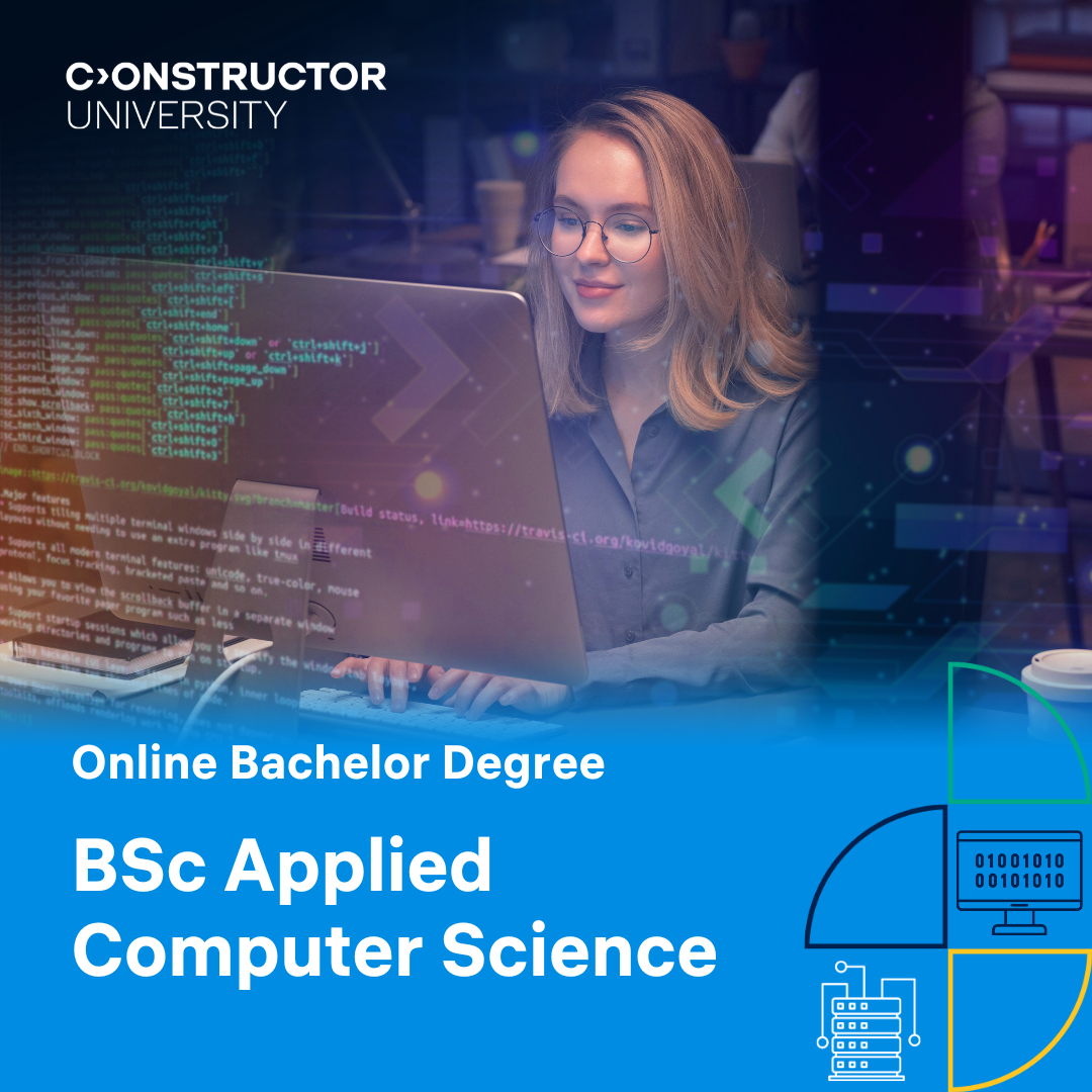 Constructor University Facebook ad: Study online at Germany's #1 private university