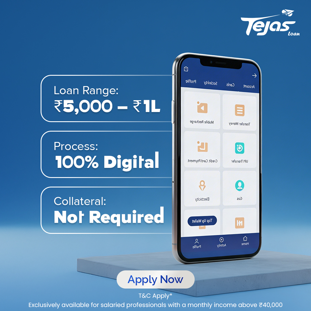 Tejas Loan Facebook ad: Instant Loans with Tejas Loan
