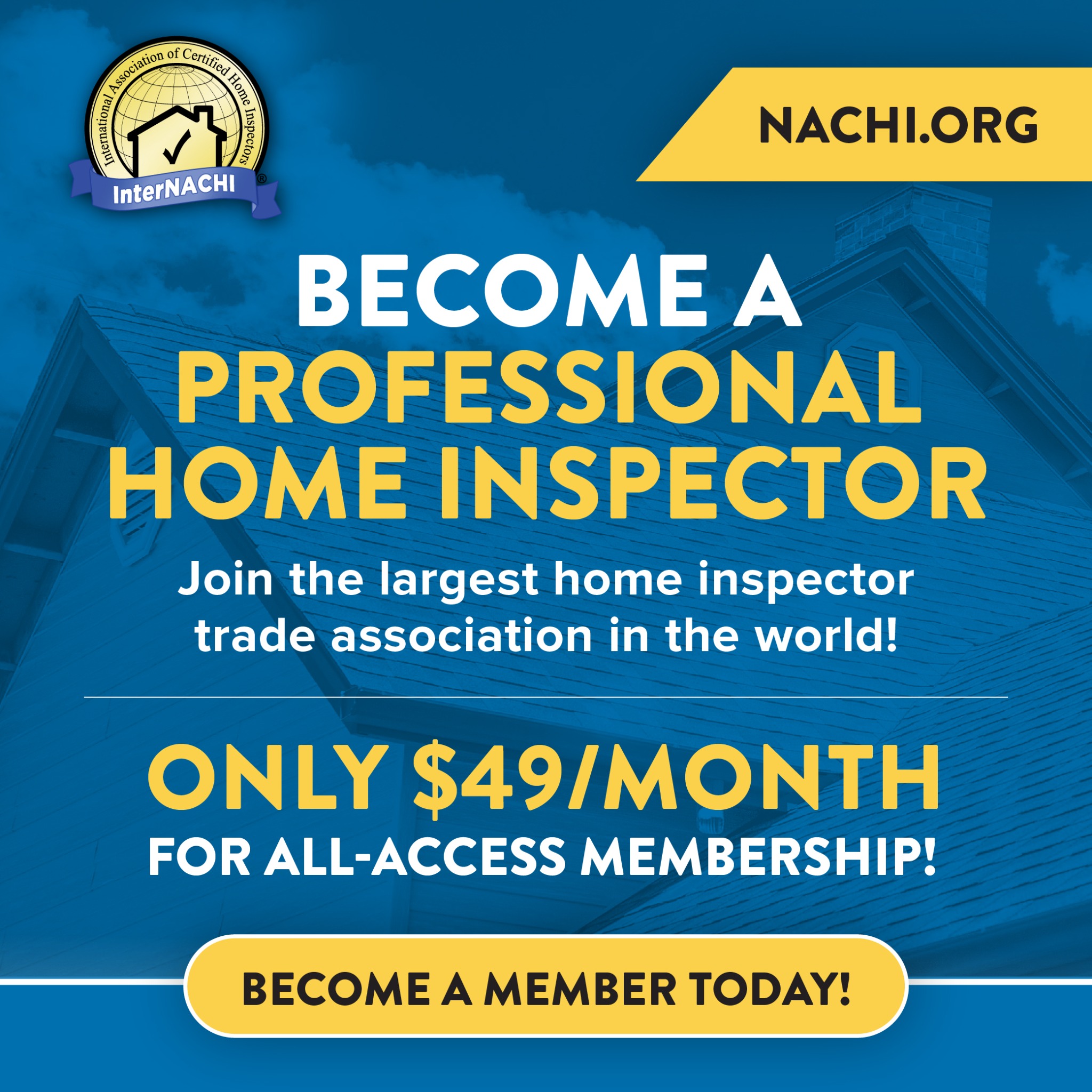 InterNACHI Facebook ad: Become a Professional Home Inspector