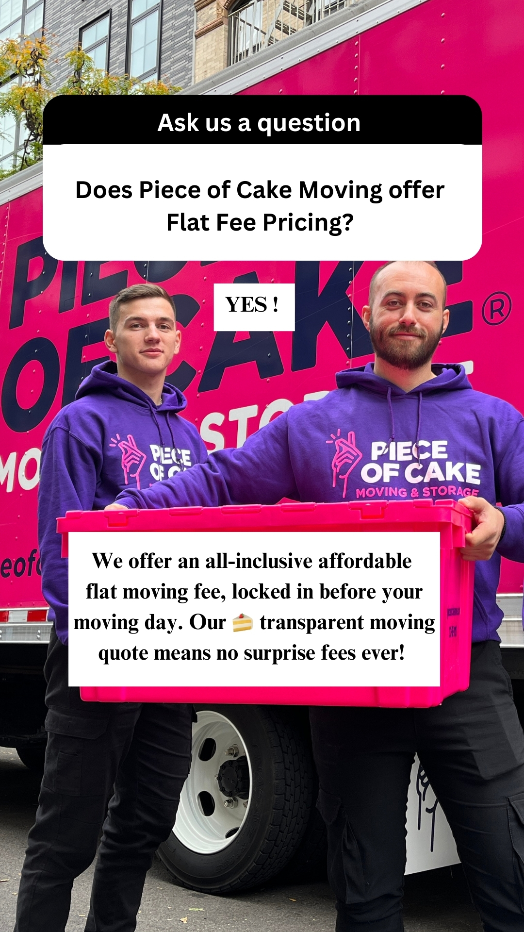Piece of Cake Moving & Storage Facebook ad
