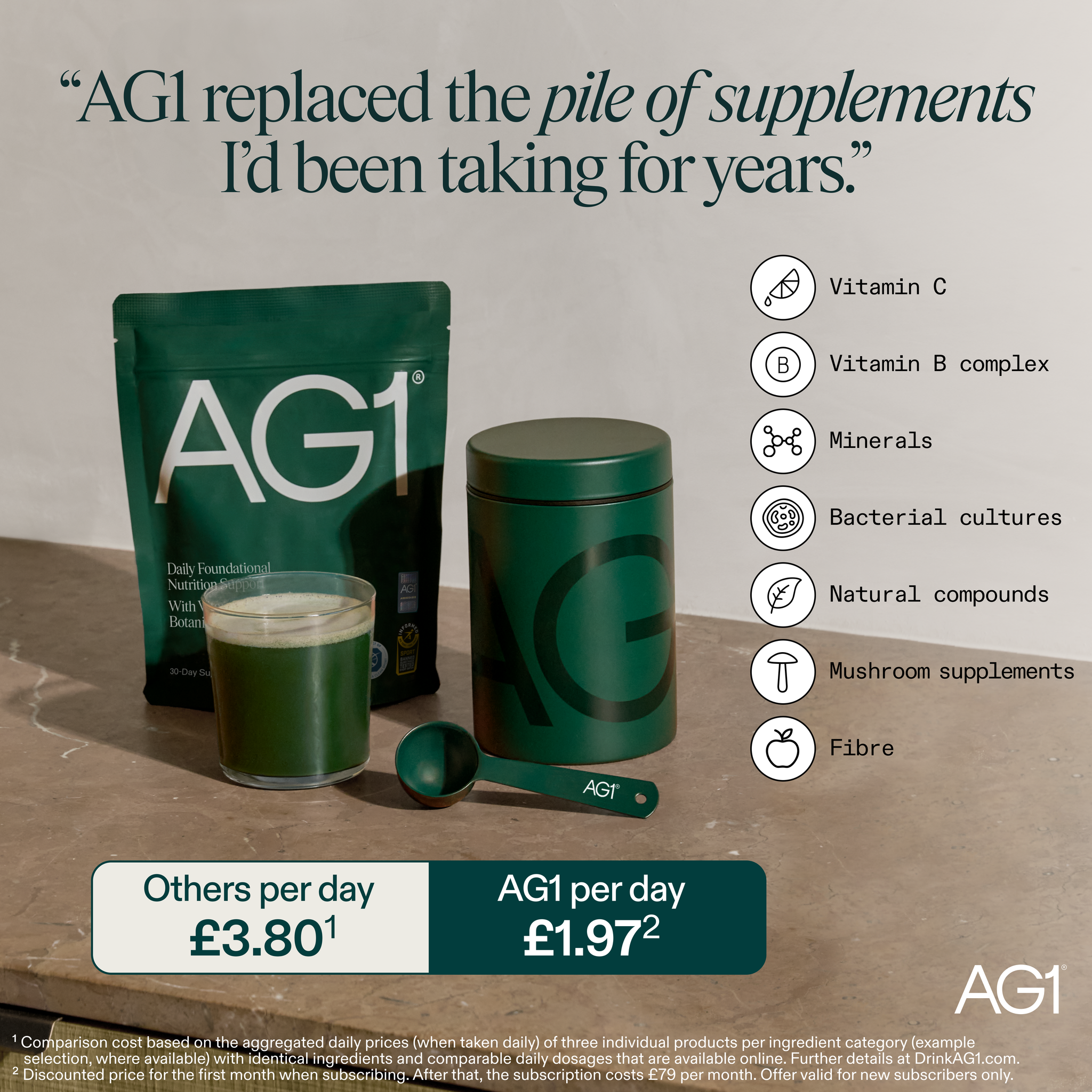 AG1 by Athletic Greens Facebook ad