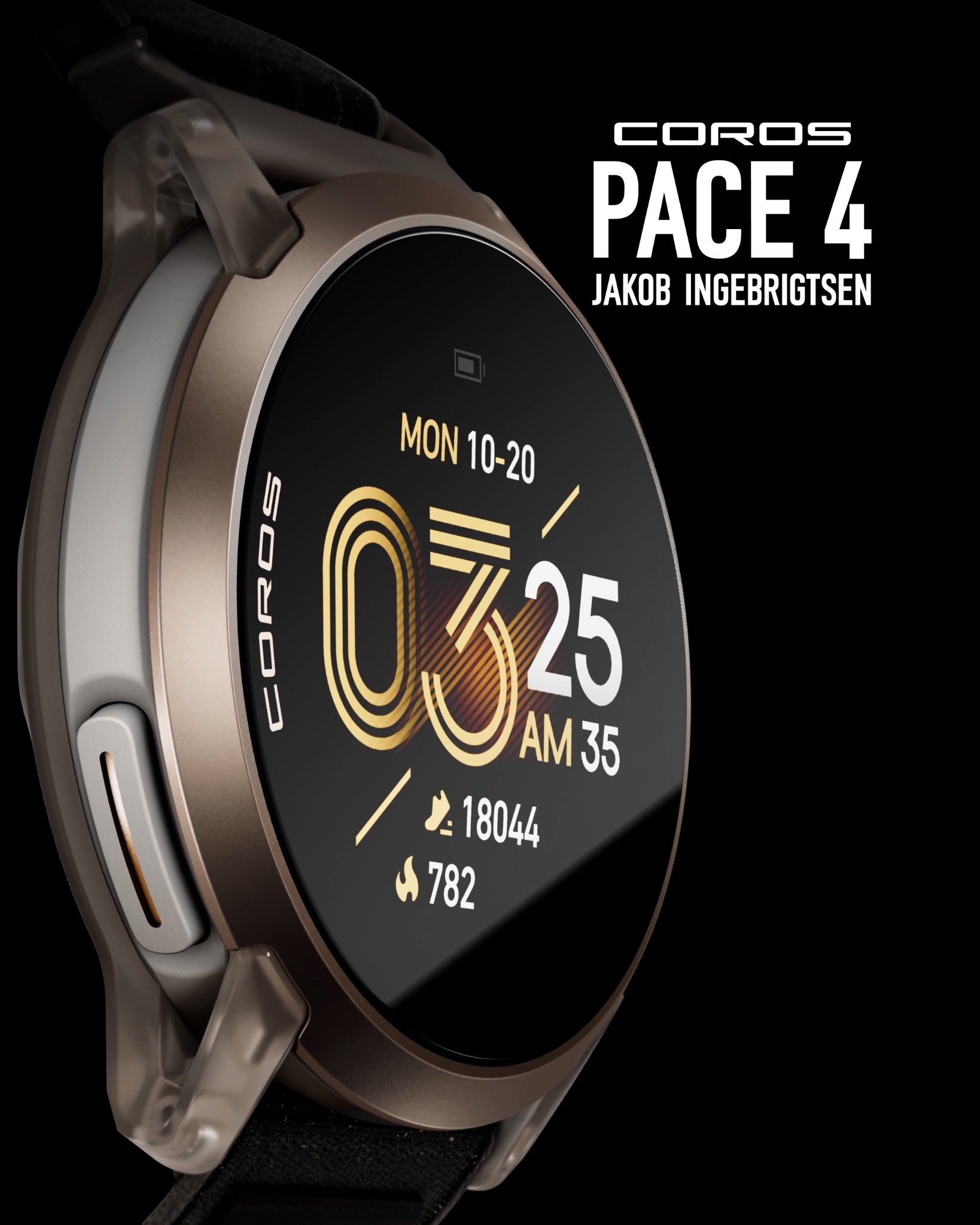 COROS France Facebook ad: COROS PACE 4 JAKOB INGEBRIGTSEN