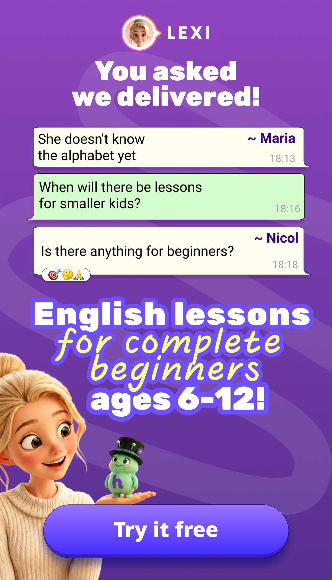 Lexi Facebook ad