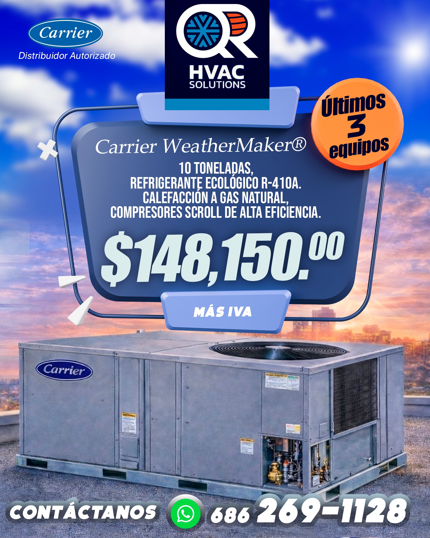 QR HVAC Solutions Facebook ad: Aquí tienes un copy fuerte y vendedor para…