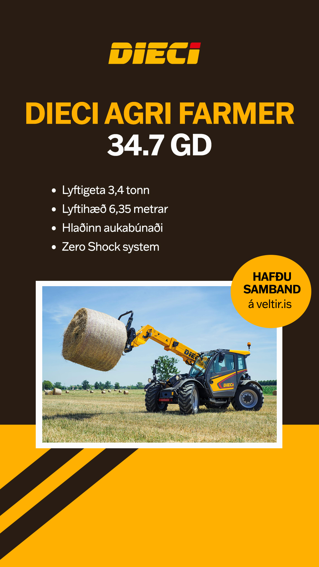 Volvo atvinnutæki - Veltir Facebook ad