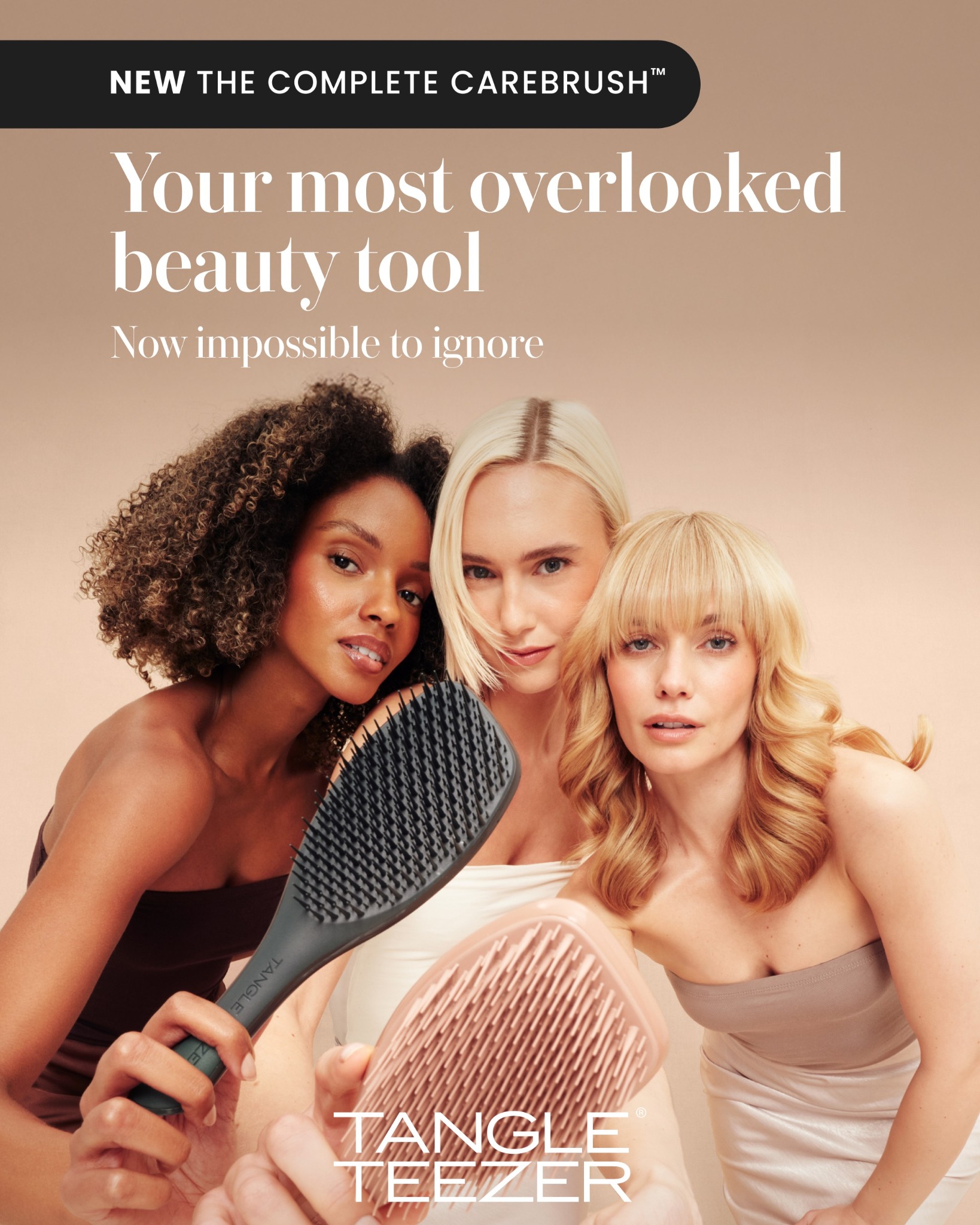Tangle Teezer Facebook ad: NEW The Complete Carebrush
