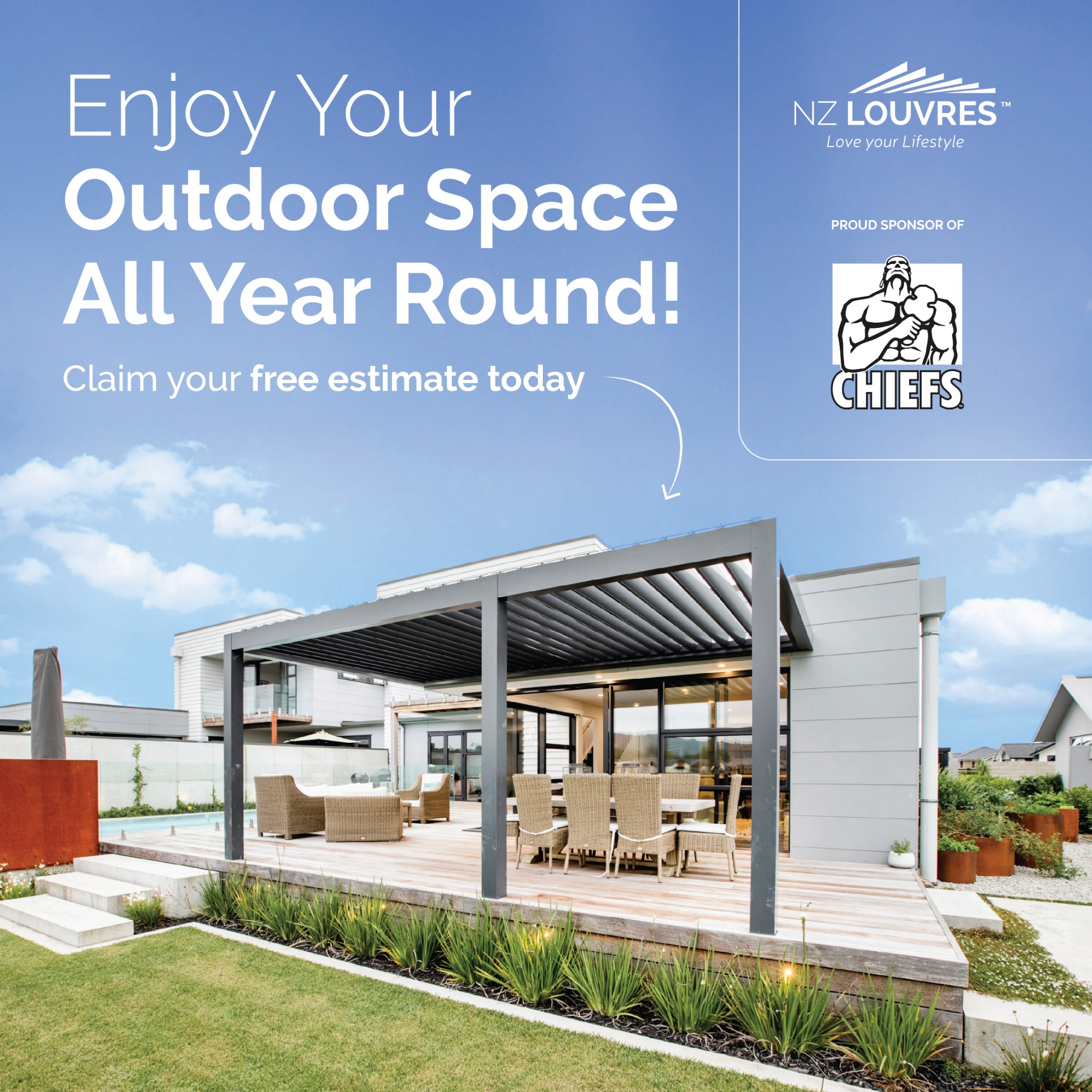 NZ Louvres Facebook ad from Jun 23, 2026